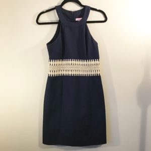Navy Lilly Pulitzer Ashyln Shift Dress (Size 0)